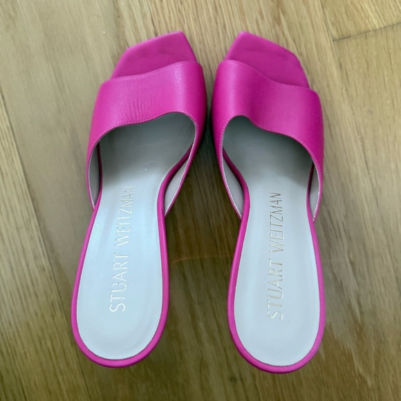 Stuart Weitzman Rebel Lucite Heels sz 9 - Picture 3 of 6